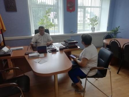 2 августа состоялся прием граждан Главой городского поселения Гаврилов-Ям А.Тощигиным.